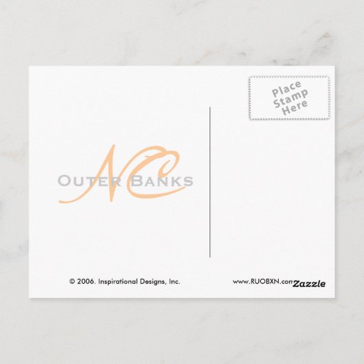 Beach Pier Briefkaart (Achterkant)