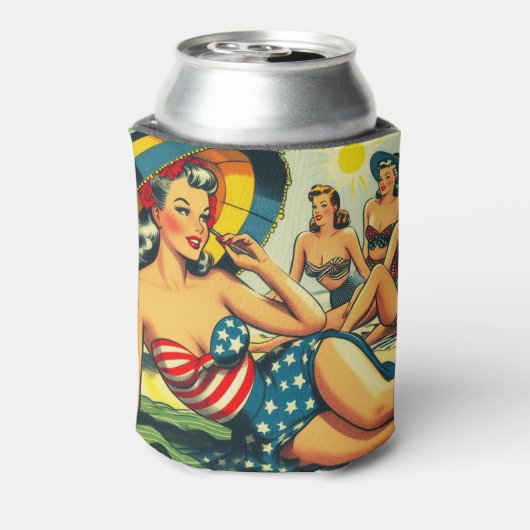 Beach Pin Up Blikjeskoeler (Blikje Achterkant)