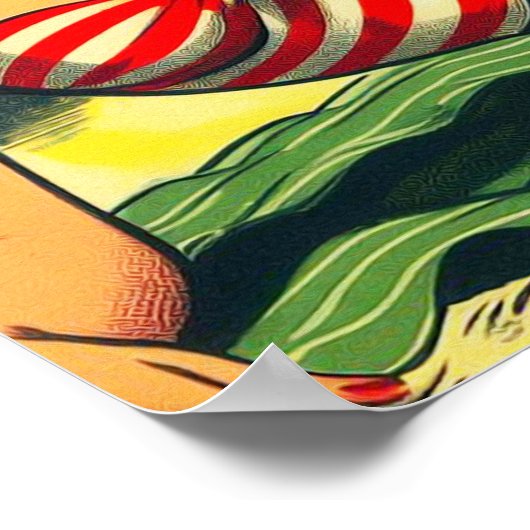  Beach Pin Up Poster (Hoek)