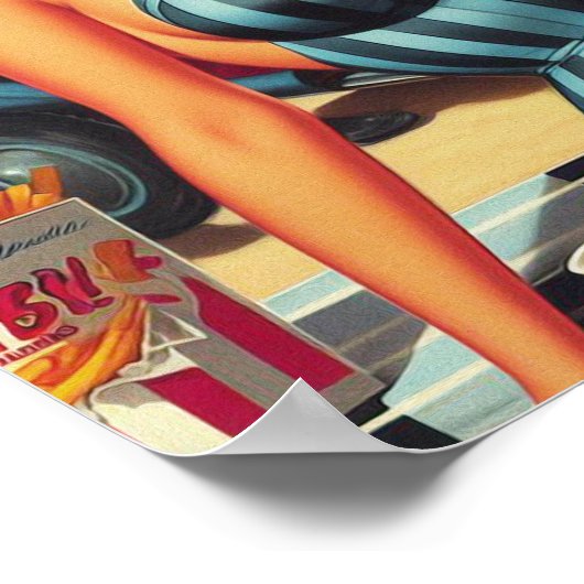  Beach Pin-up Poster (Hoek)