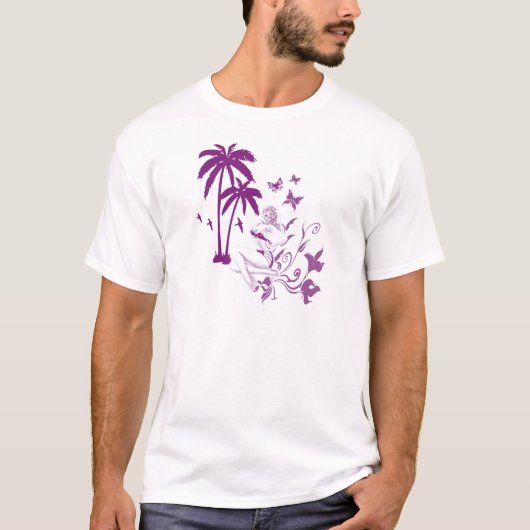 Beach Pin-up T-shirt (Voorkant)