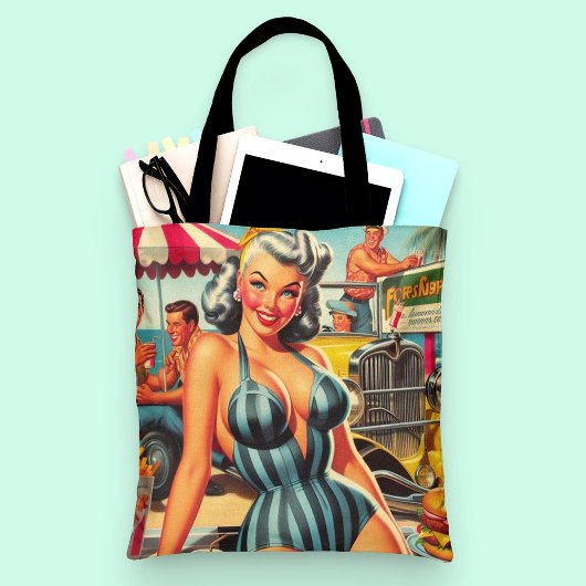  Beach Pin-up Tote Bag