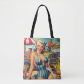  Beach Pin-up Tote Bag (Voorkant)