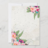 Beach Pineapple Baby shower Invitation Kaart (Achterkant)