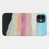 Beach Pink Blue Sunset Artwork Case-Mate iPhone Case (Achterkant (horizontaal))