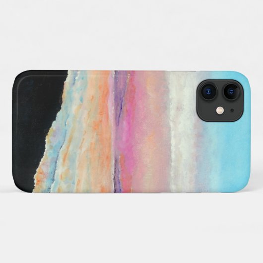 Beach Pink Blue Sunset Artwork Case-Mate iPhone Case (Achterkant (horizontaal))