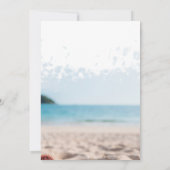 Beach Pink Flamingos Pensioenfeest Kaart (Achterkant)