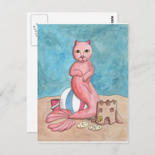 Beach Play Briefkaart (Voorkant / Achterkant)