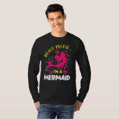 Beach Please am a Mermaid Ocean Fish Tail Zee Myth T-shirt (Voorkant volledig)