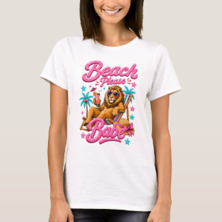 Beach Please Babe Tropisch Zomer Dames T-Shirt