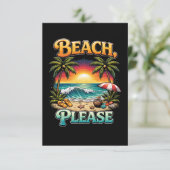 Beach, Please Bedankkaart (Staand voorkant)