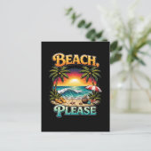 Beach, Please Briefkaart (Staand voorkant)
