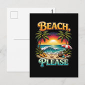 Beach, Please Briefkaart (Voorkant / Achterkant)