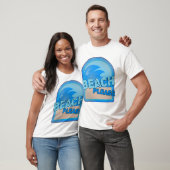 Beach Please Fun Summer Slogan Logo T-shirt (Unisex)