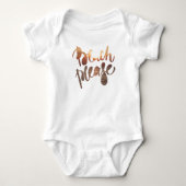BEACH PLEASE, Fun Typography & Quote Baby body sui Romper (Voorkant)