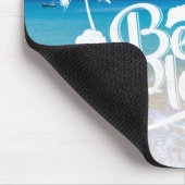 Beach Please Funny Quote Mousepad Muismat (Hoek)