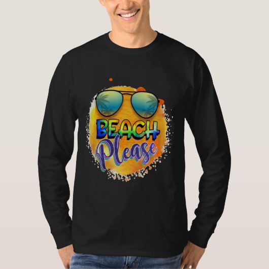 Beach Please Graphic Thema T-shirt (Voorkant)