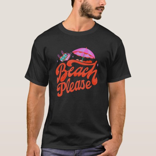 Beach Please! Island Beach T-shirt (Voorkant)