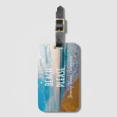 Beach Please Jomaling Island Travel Bagagelabel (Voorkant (verticaal))