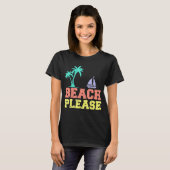 Beach Please Kinder Beach T-shirt (Voorkant volledig)