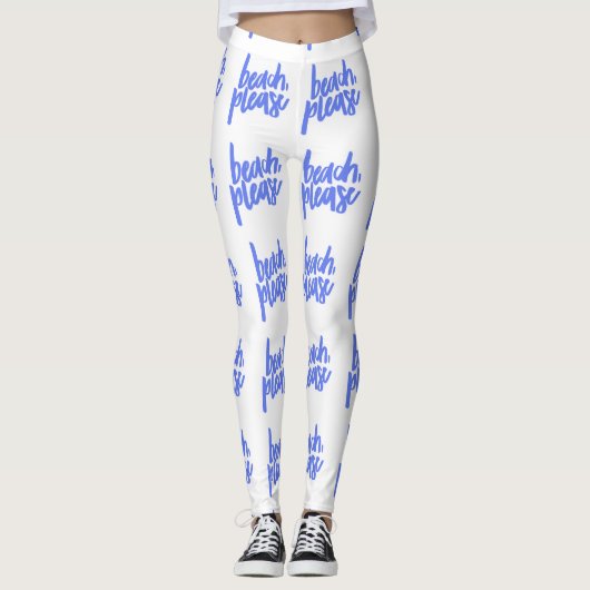 Beach Please Leggings (Voorkant)