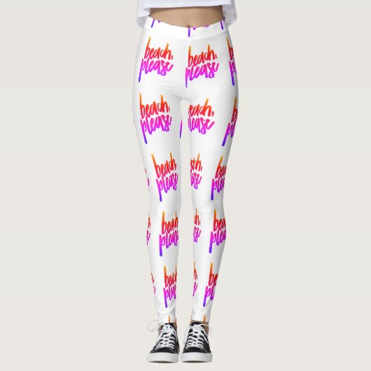 Beach Please Leggings (Voorkant)