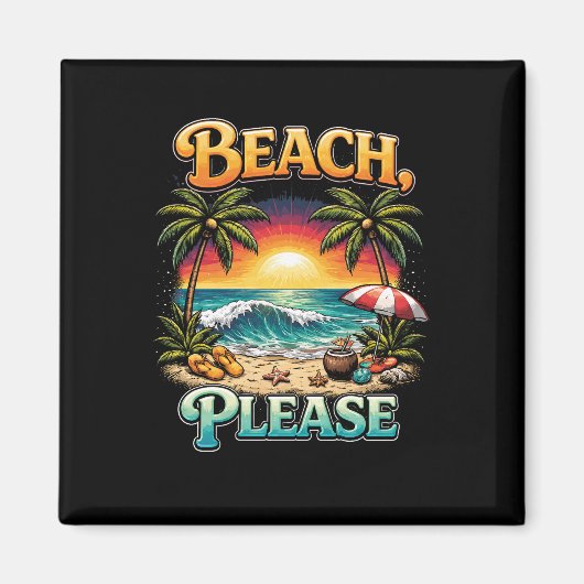Beach, Please Magneet (Voorkant)
