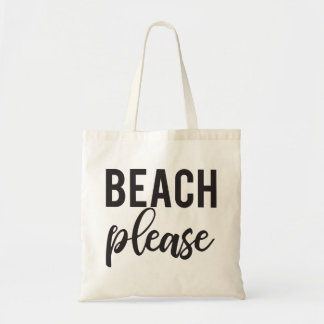 Beach Please - Modern style canvas tas