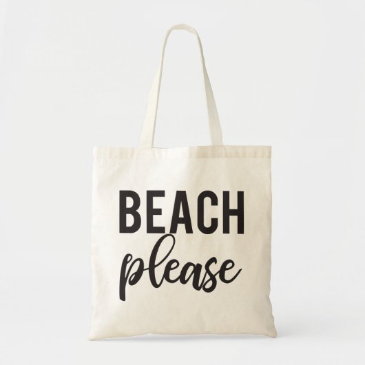Beach Please - Modern style canvas tas (Voorkant)