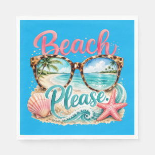 "Beach Please" Papier Servet