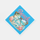 "Beach Please" Papier Servet (Hoek)