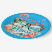 "Beach Please" Papieren Borden. Bordje (Gekanteld)