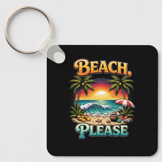 Beach, Please Sleutelhanger (Voorkant)