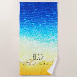 Beach Please Sparking Ocean Water and Sand Strandlaken