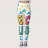 Beach Please Summer Vibes Leggings (Voorkant)