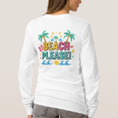 Beach Please Summer Vibes T-shirt (Achterkant)
