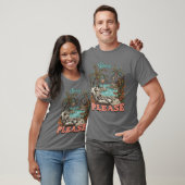Beach Please Summerween Skelet Strand Vakantie Ou T-shirt (Unisex)