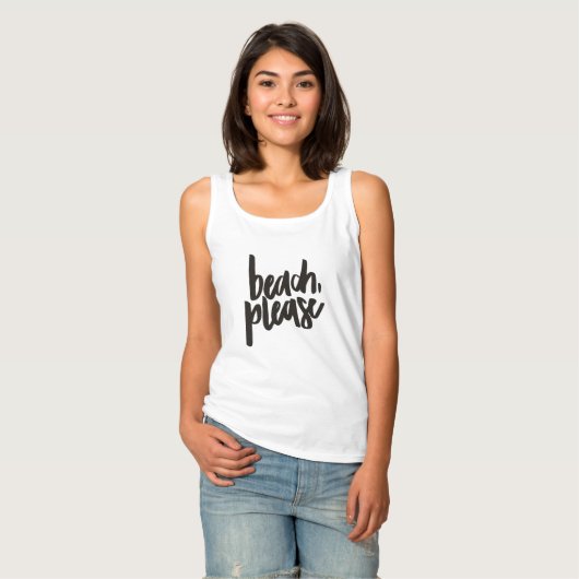 Beach Please Tanktop (Volledige Voorkant)