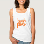 Beach Please Tanktop (Voorkant)
