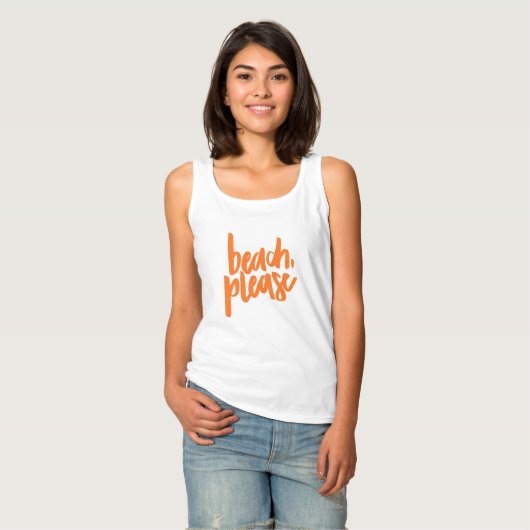 Beach Please Tanktop (Volledige Voorkant)
