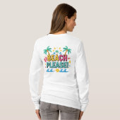 Beach Please Zomerstemming T-shirt (Achterkant volledig)