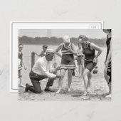 Beach Police, 1922.  foto Briefkaart (Voorkant / Achterkant)