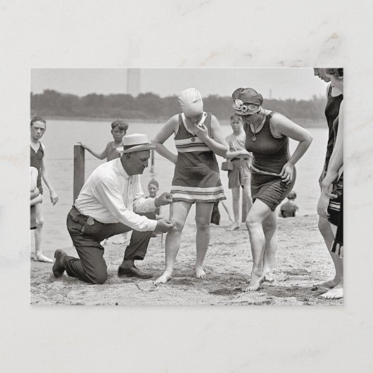 Beach Police, 1922.  foto Briefkaart (Voorkant)