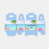 Beach Pool Party Goodie Treat Favor Box Bedankdoosjes (Uitgevouwen)