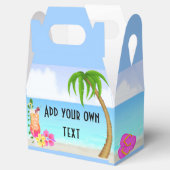 Beach Pool Party Goodie Treat Favor Box Bedankdoosjes (Geopend)