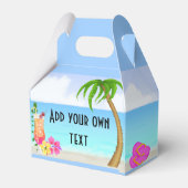 Beach Pool Party Goodie Treat Favor Box Bedankdoosjes (Voorkant Zijde)