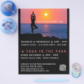 Beach portret, Yoga Class Adverteren Flyer (Enkel)