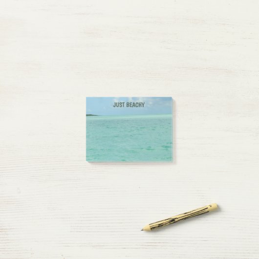 Beach Post-it® Notes (Op bureau)