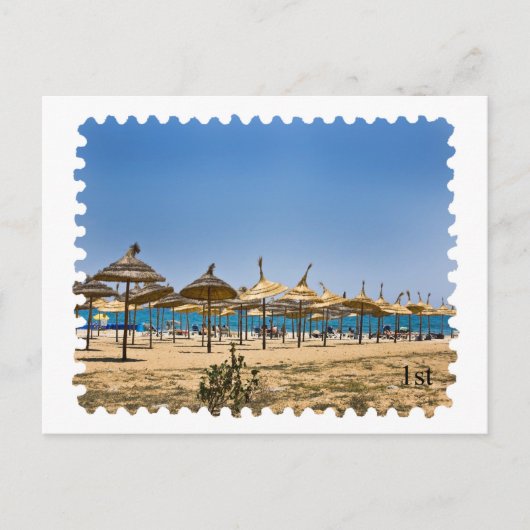Beach Postage Stempel Briefkaart (Voorkant)