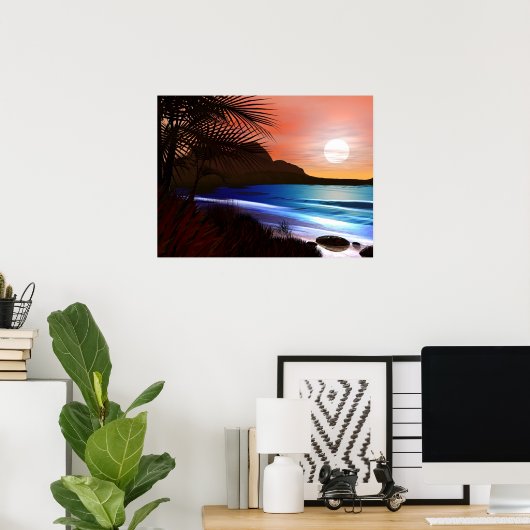 Beach Poster (Thuiskantoor)
